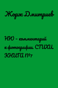 НЮ – комментарий к фотографии. СТИХИ. КНИГА №7