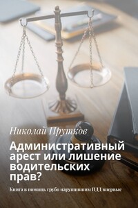 Административный арест или лишение водительских прав? Книга в помощь грубо нарушившим ПДД впервые