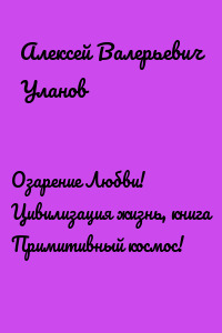 Озарение Любви! Цивилизация жизнь, книга Примитивный космос!