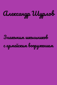 Знакомим школьников с армейским вооружением