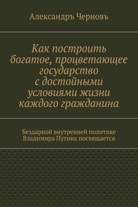 Как построить богатое, процветающее государство с достойными условиями жизни каждого гражданина. Бездарной внутренней политике Владимира Путина посвящается