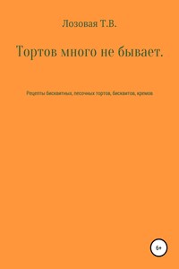 Тортов много не бывает. Рецепты бисквитных, песочных тортов, бисквитов, кремов