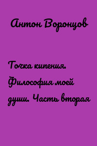 Точка кипения. Философия моей души. Часть вторая