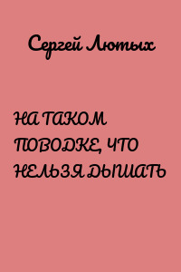 НА ТАКОМ ПОВОДКЕ, ЧТО НЕЛЬЗЯ ДЫШАТЬ