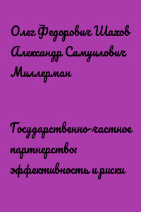 Государственно-частное партнерство: эффективность и риски