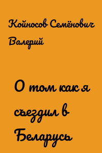 О том как я съездил в Беларусь