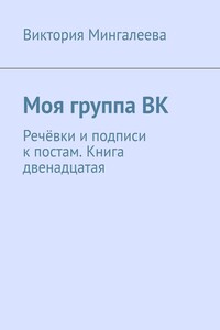Моя группа ВК. Речёвки и подписи к постам. Книга двенадцатая