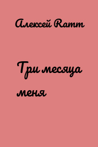 Три месяца меня