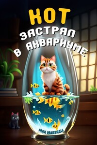 Кот застрял в аквариуме