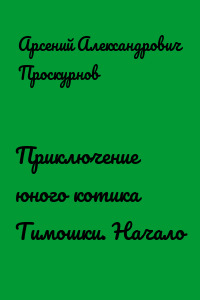 Приключение юного котика Тимошки. Начало