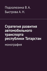 Стратегия развития автомобильного транспорта республики Татарстан. монография