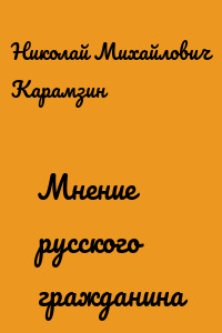 Мнение русского гражданина