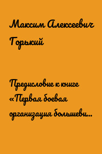 Предисловие к книге «Первая боевая организация большевиков 1905–1907 гг.»