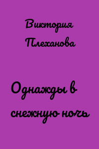 Однажды в снежную ночь